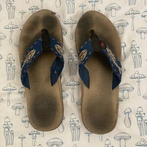 Mens Rainbow Sandals Hemp Fish design size 9-10